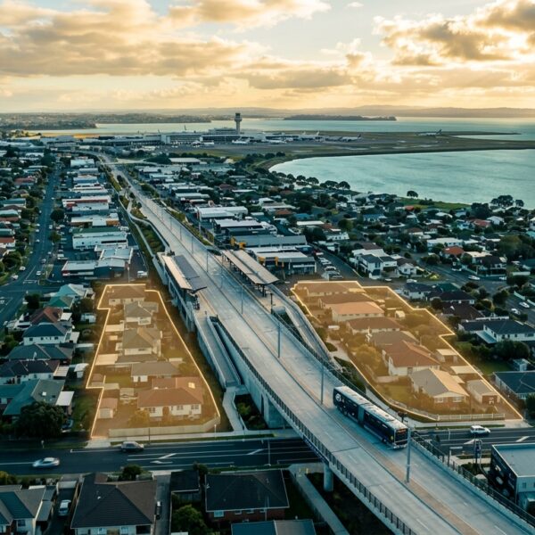 Airport to Botany Busway Auckland property rights